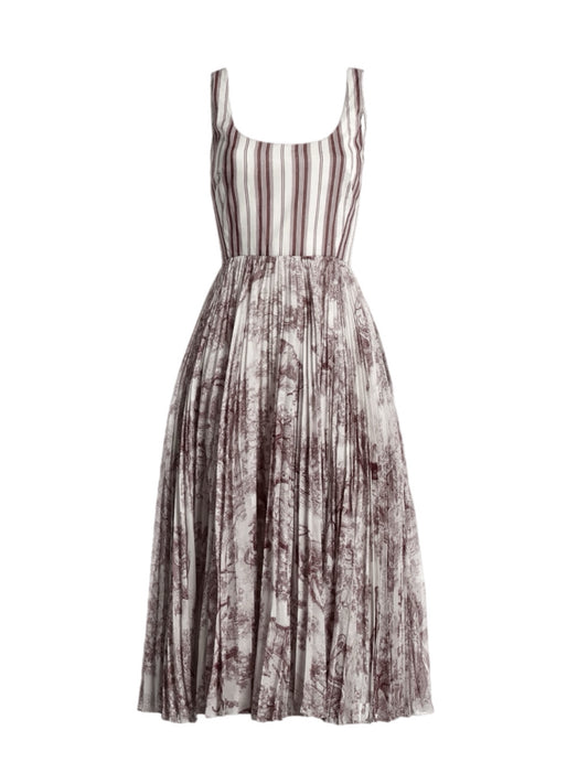 Toile de Jouy long dress