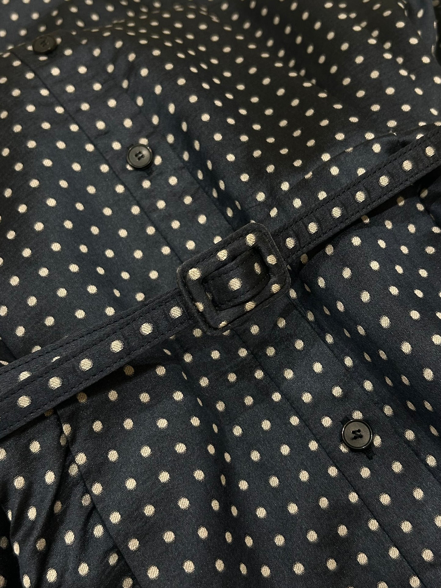 Polka navy dress