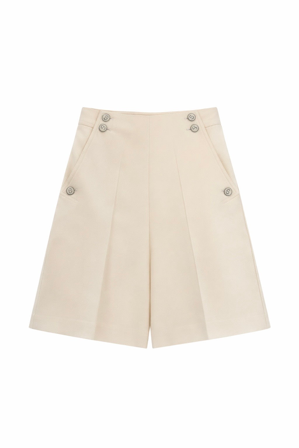 Cream shorts
