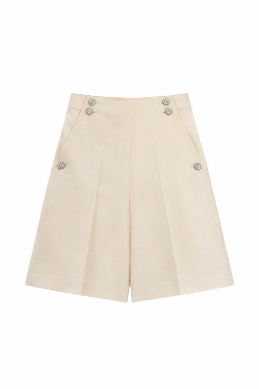 Cream shorts