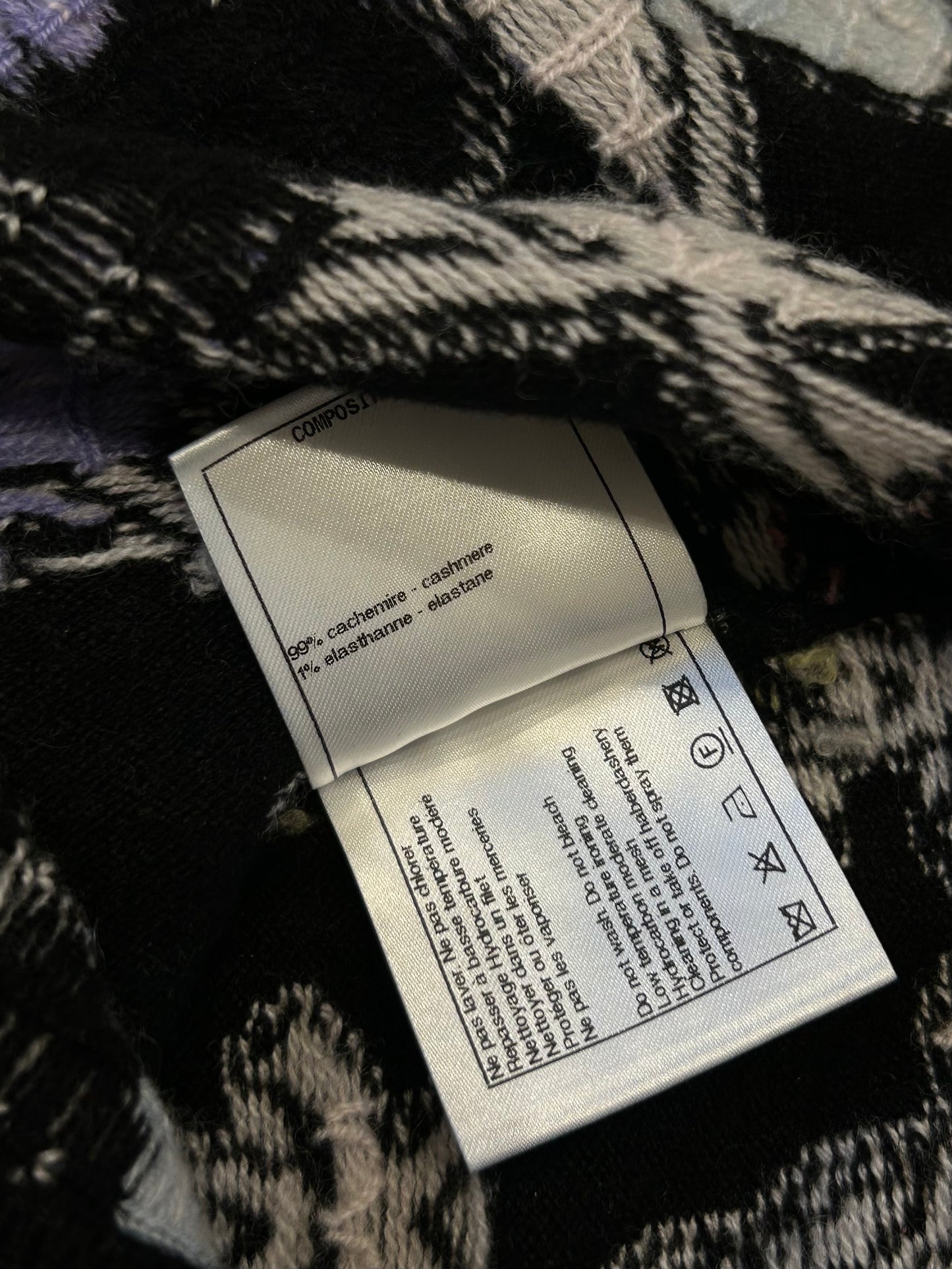 Cachemire mini skirt