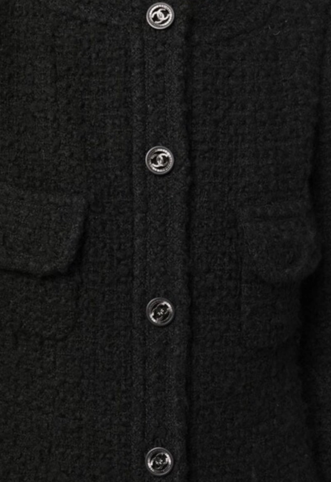 Black tweed coat