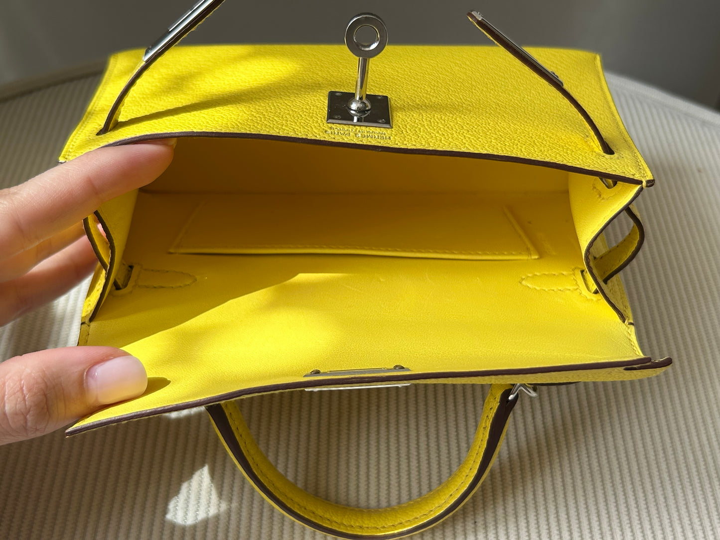 Mini Kelly Jaune Citron