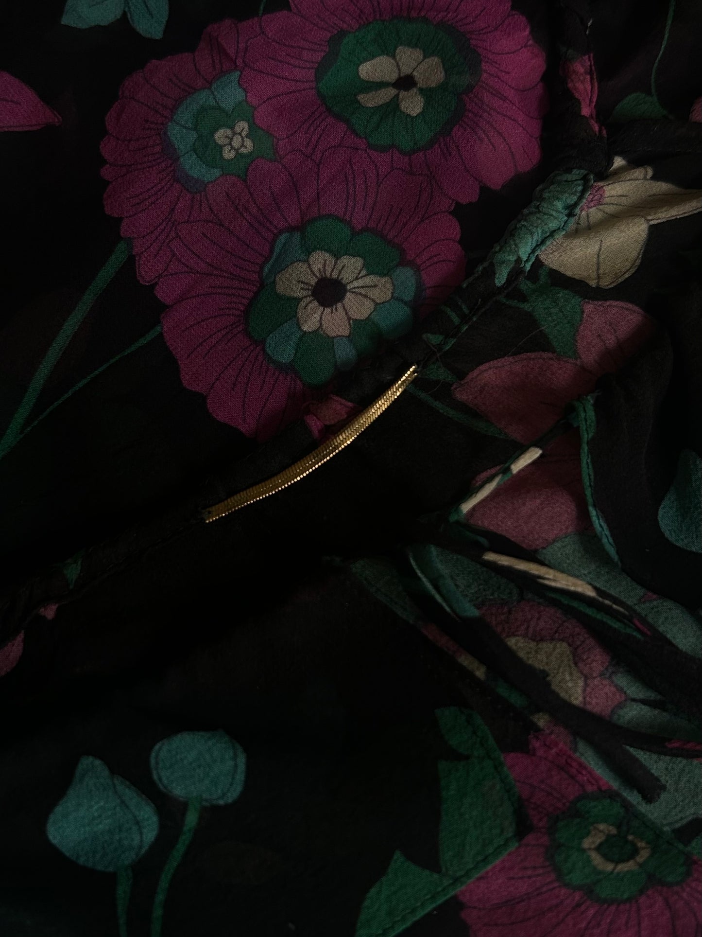 Silk floral blouse