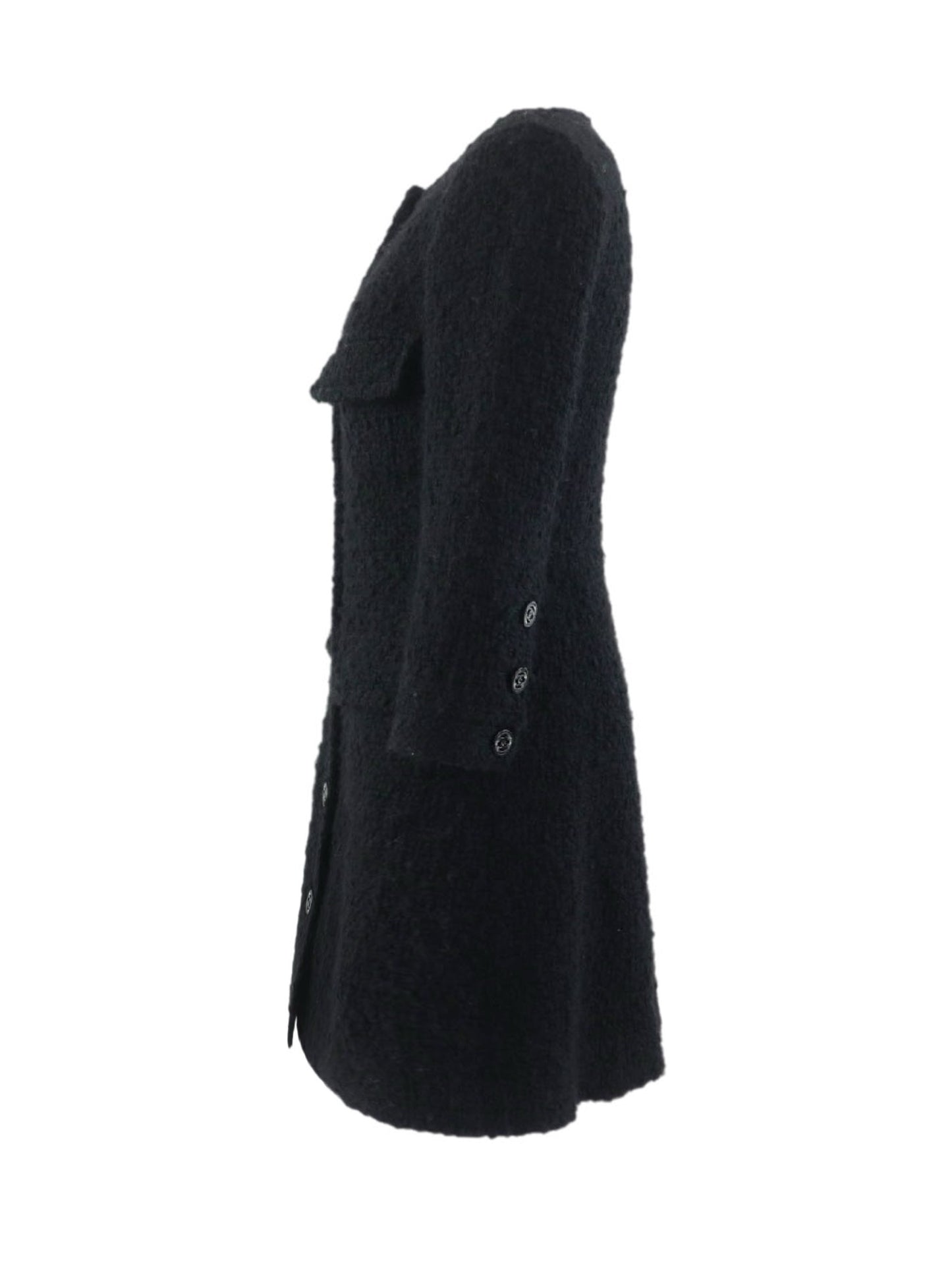 Black tweed coat