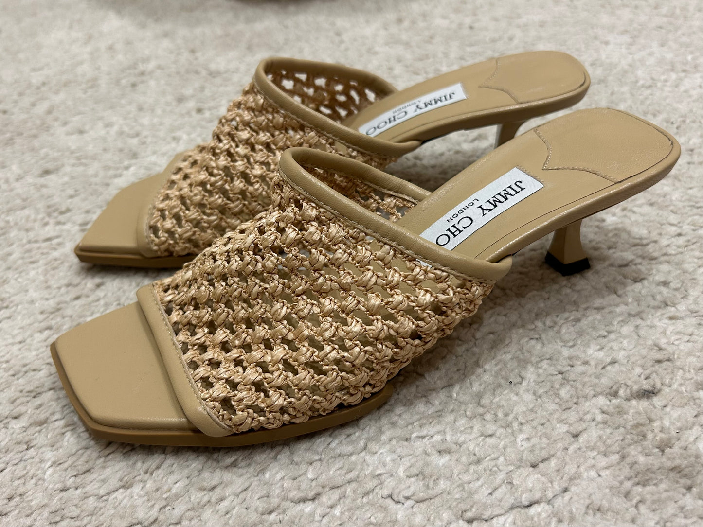 Raffia mules