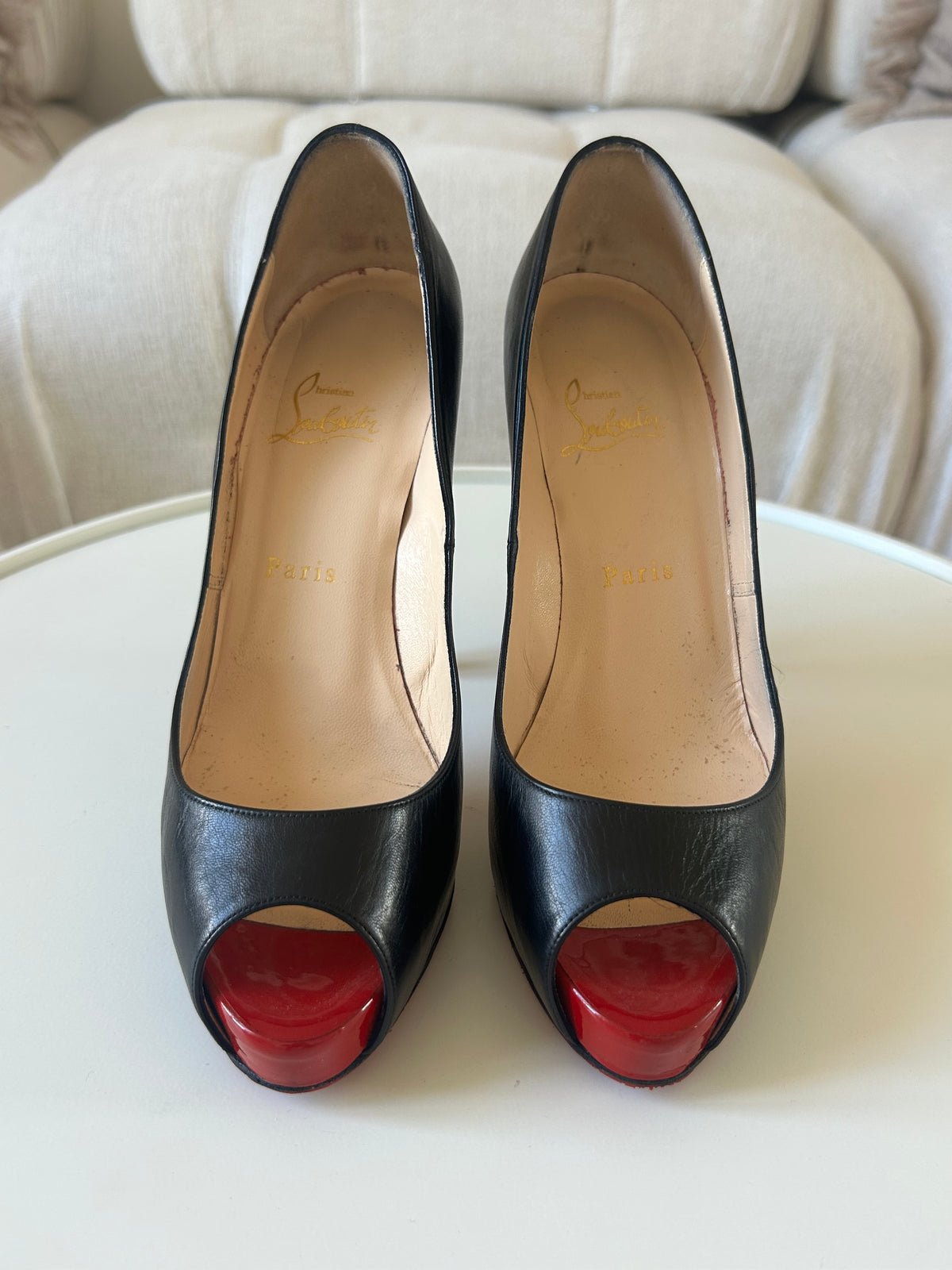Very Privé peep toe pumps
