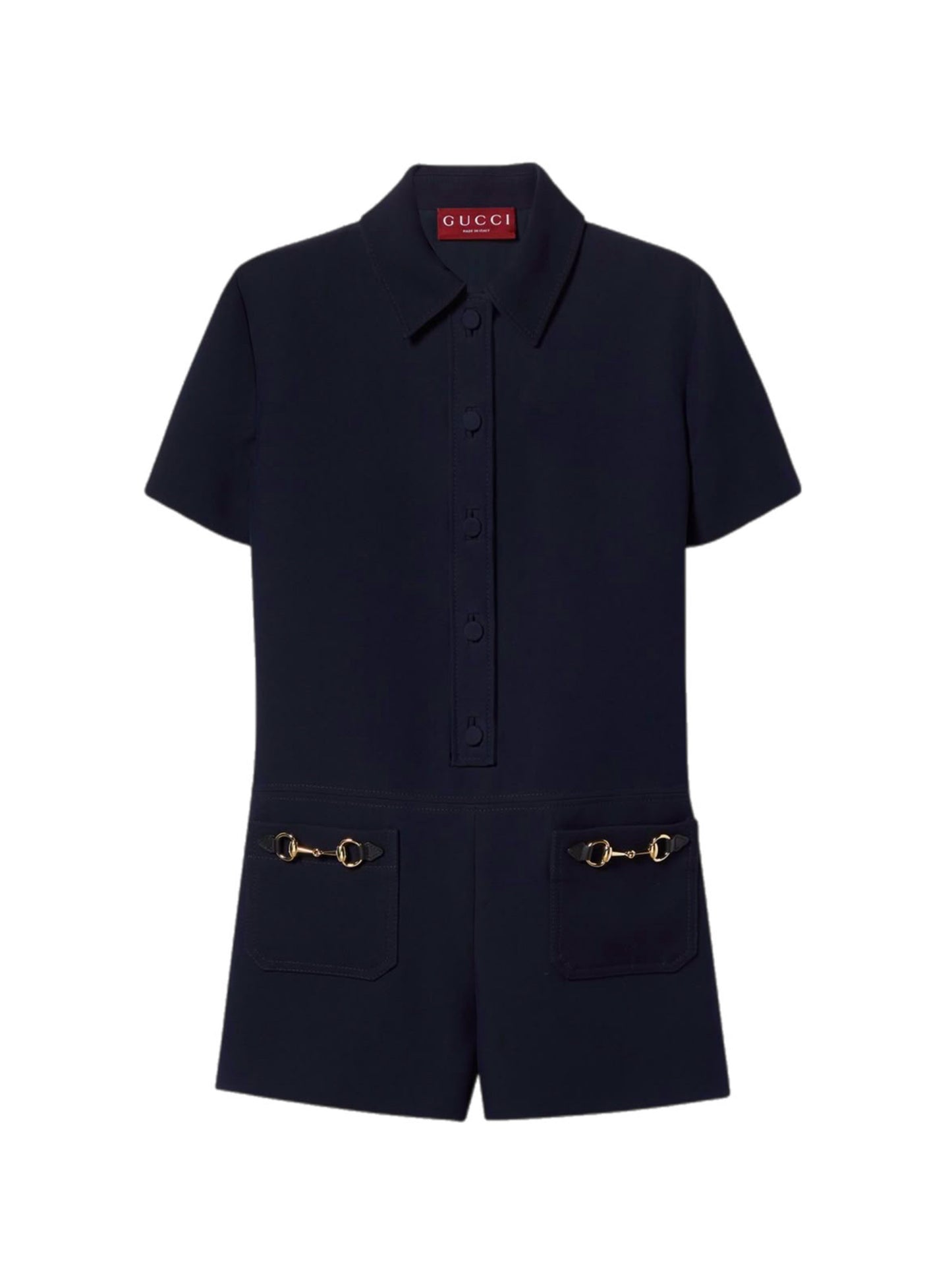 Navy horsebit jumpsuit