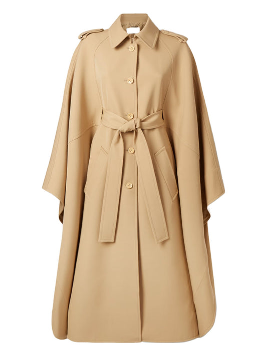 Beige cape trench