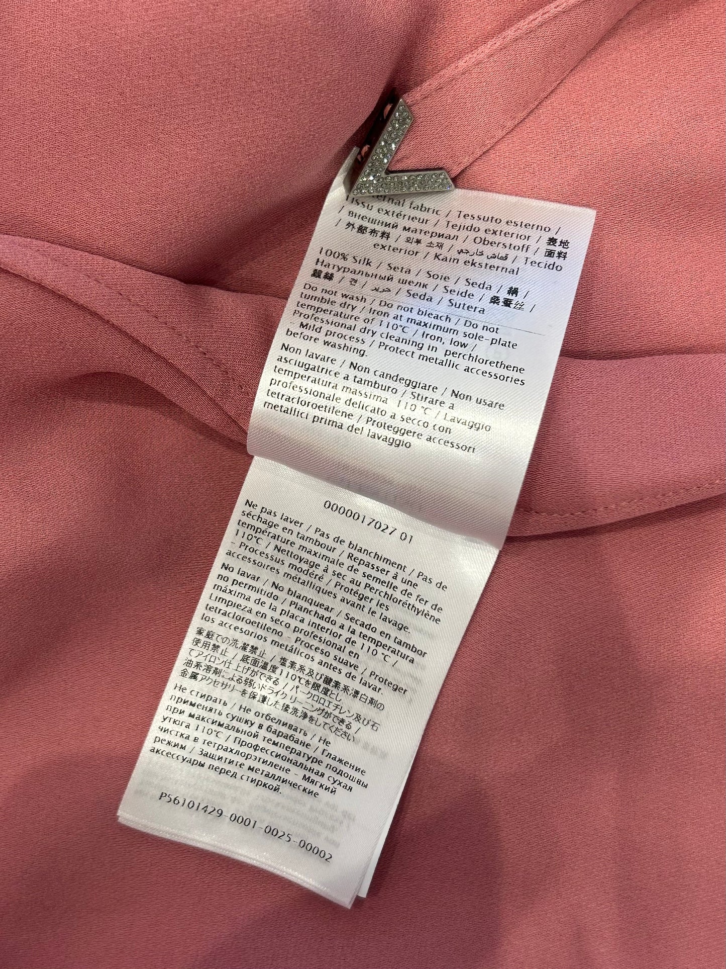 Crystal-embellished Vlogo blouse