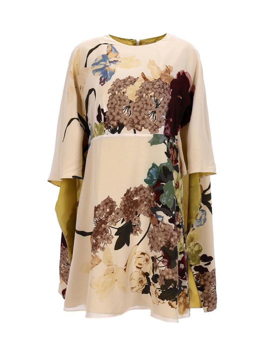 Cape floral dress