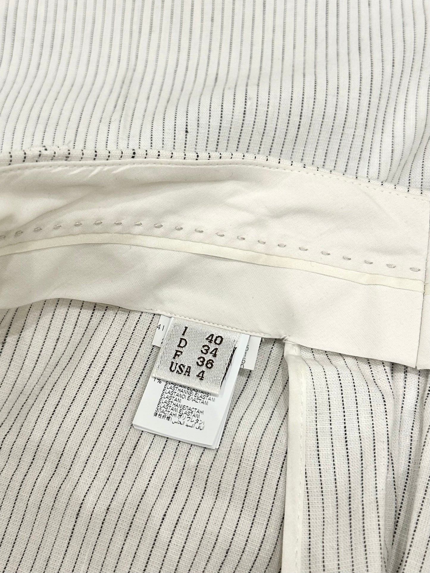 Three-piece pinstripes suit