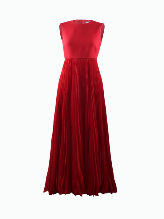 Red long dress