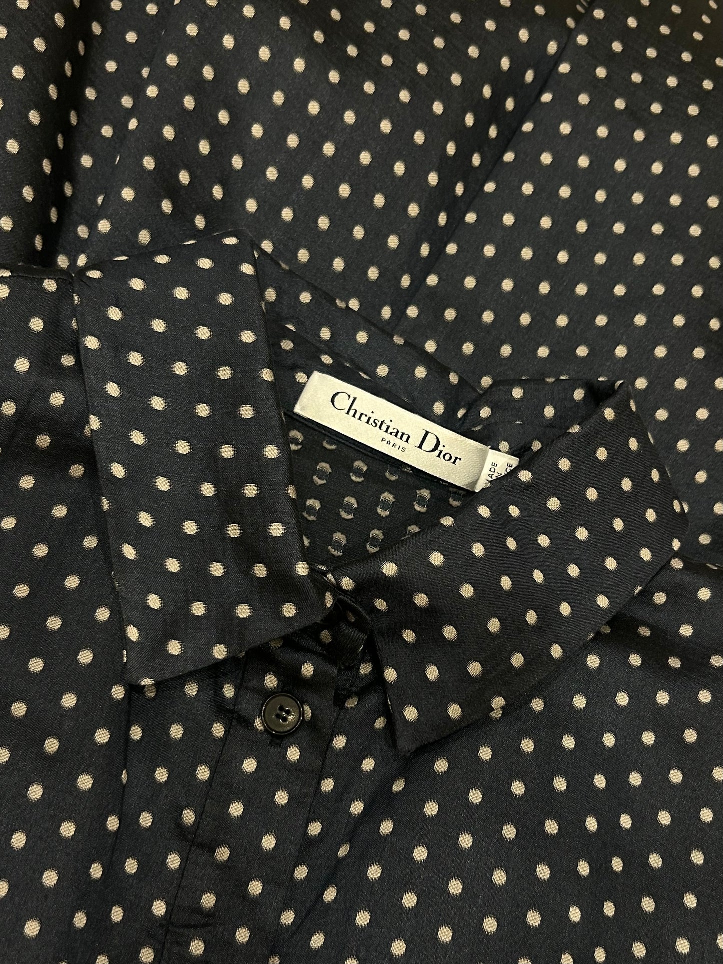 Polka navy dress