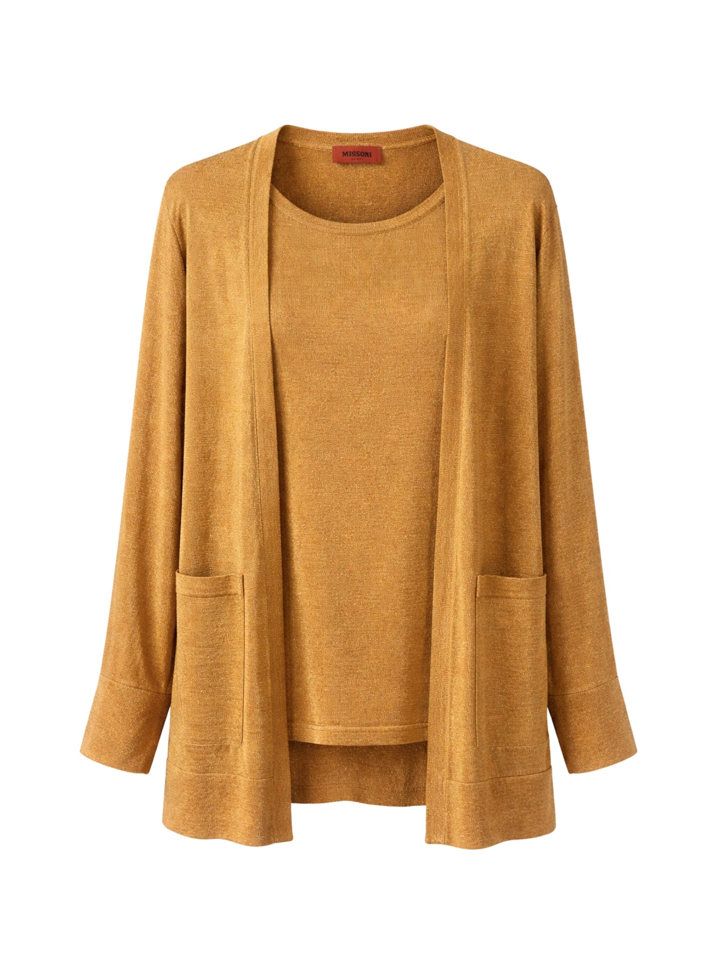 Gold lurex twin-set