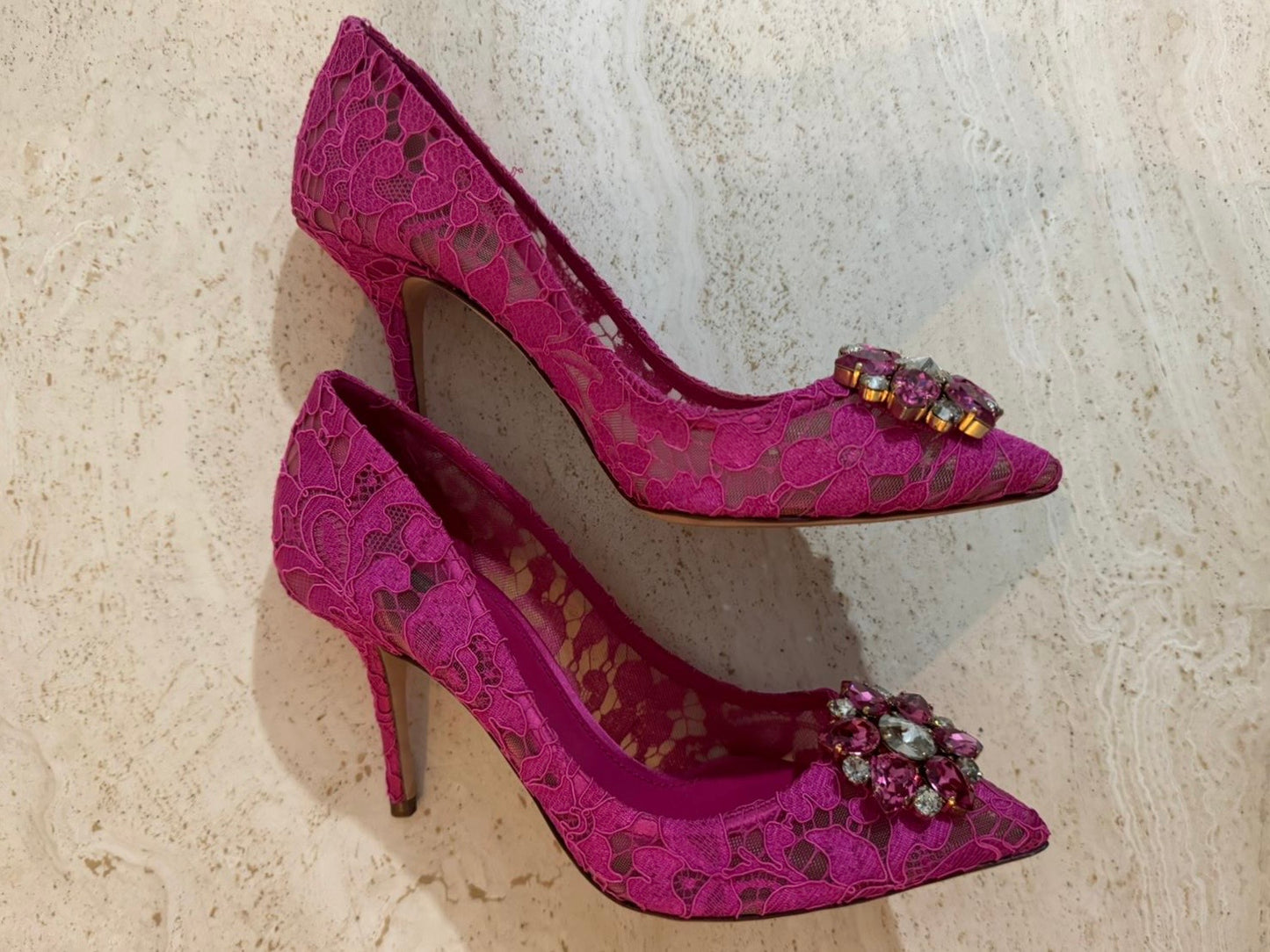 Bellucci lace pumps