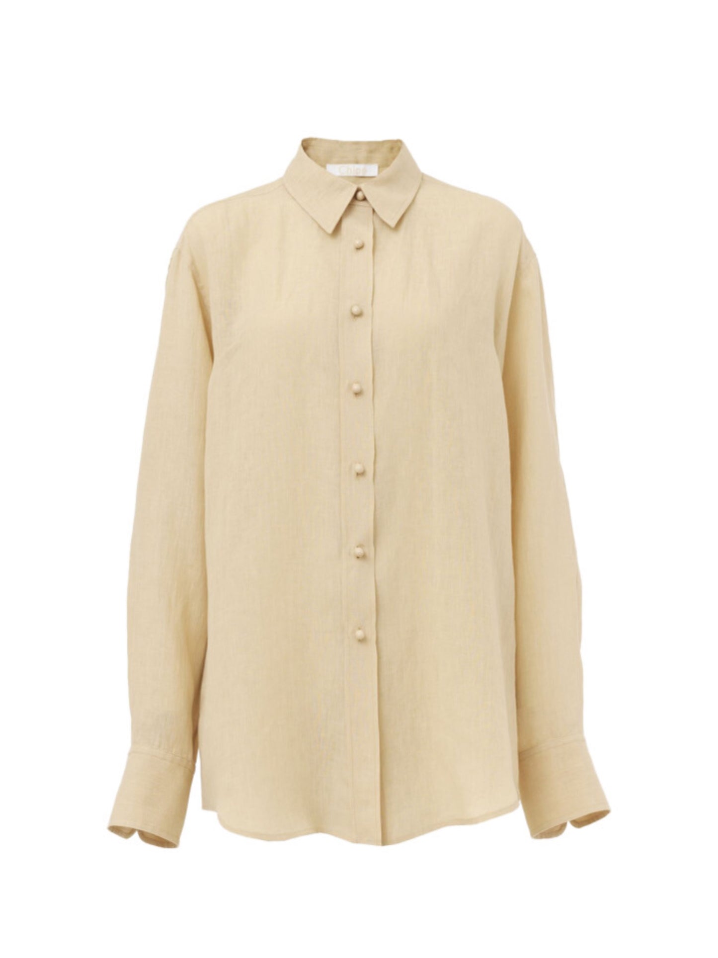 Beige linen shirt