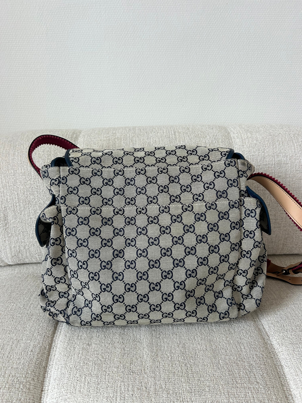 GG Canvas Diaper Bag
