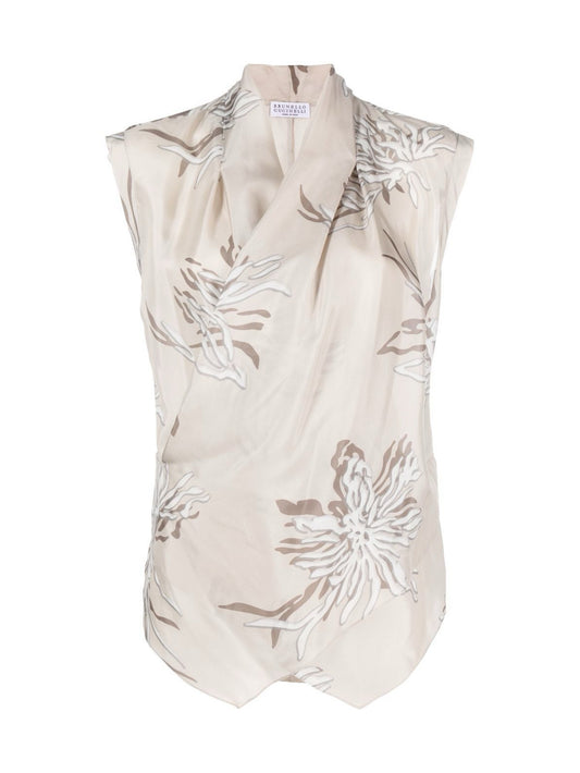 Plunging neckline top