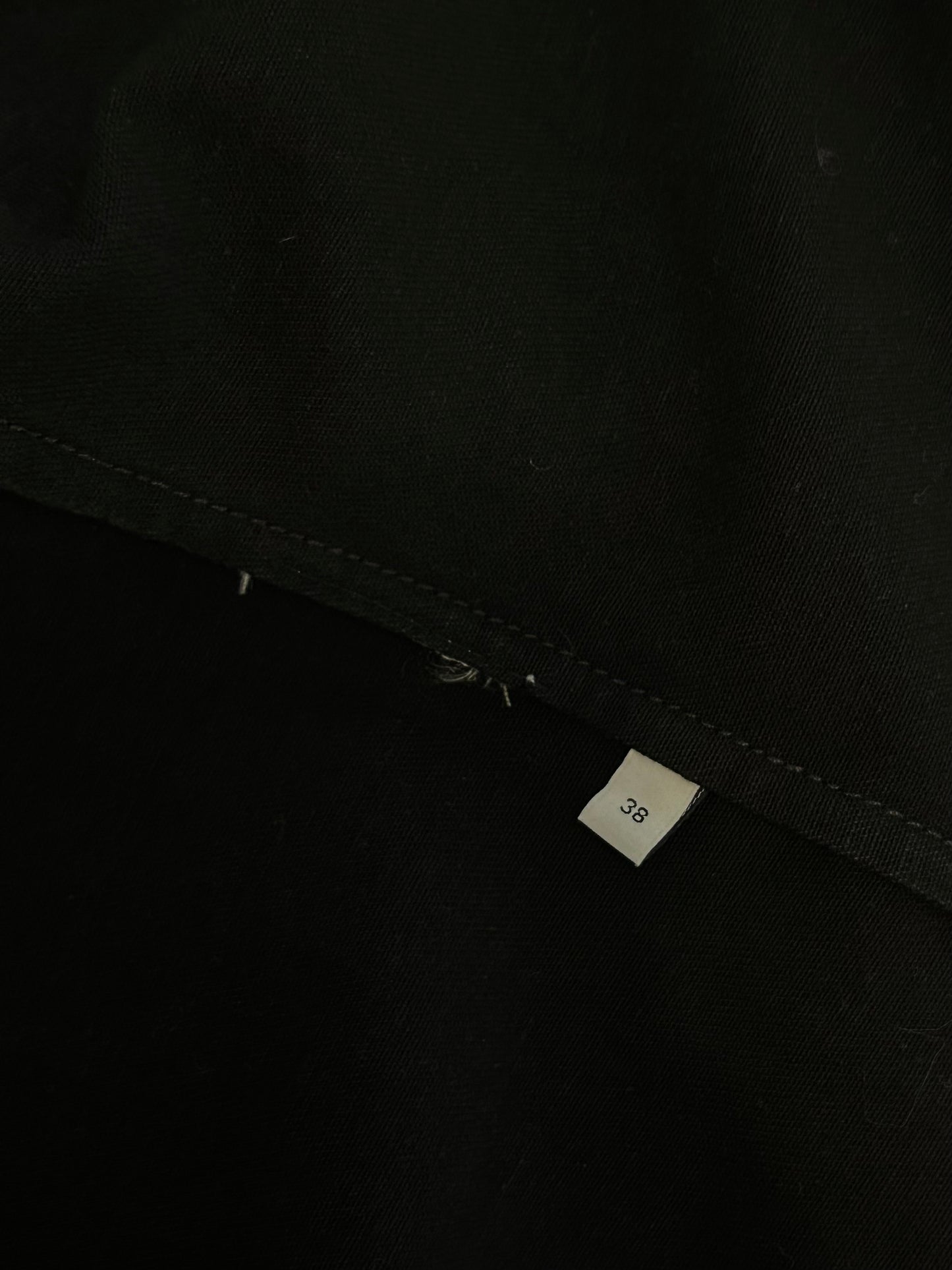 Knot hem denim shirt