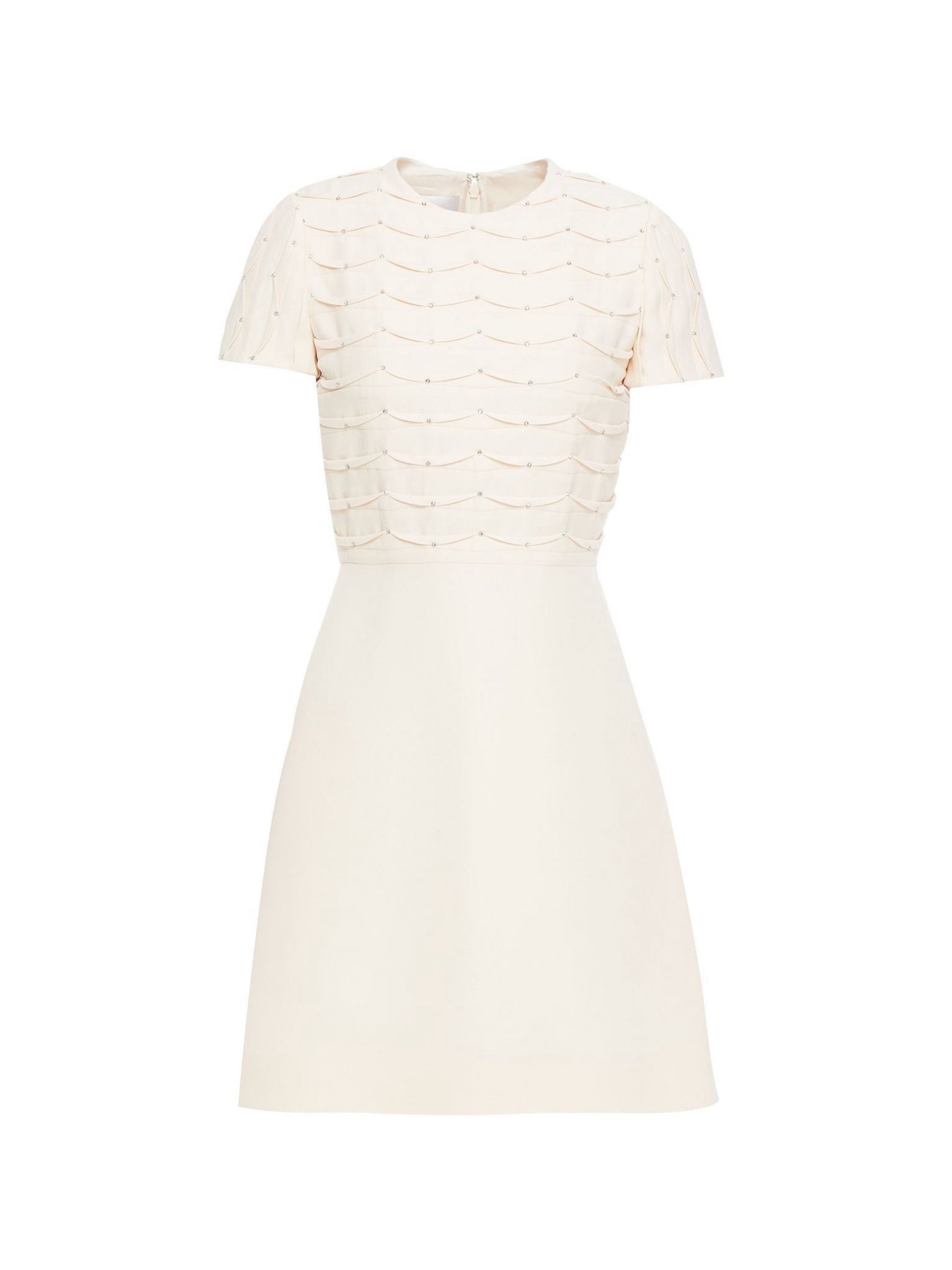Embellished scalloped dress
