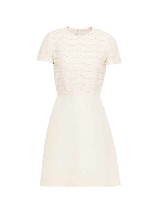 Embellished scalloped dress