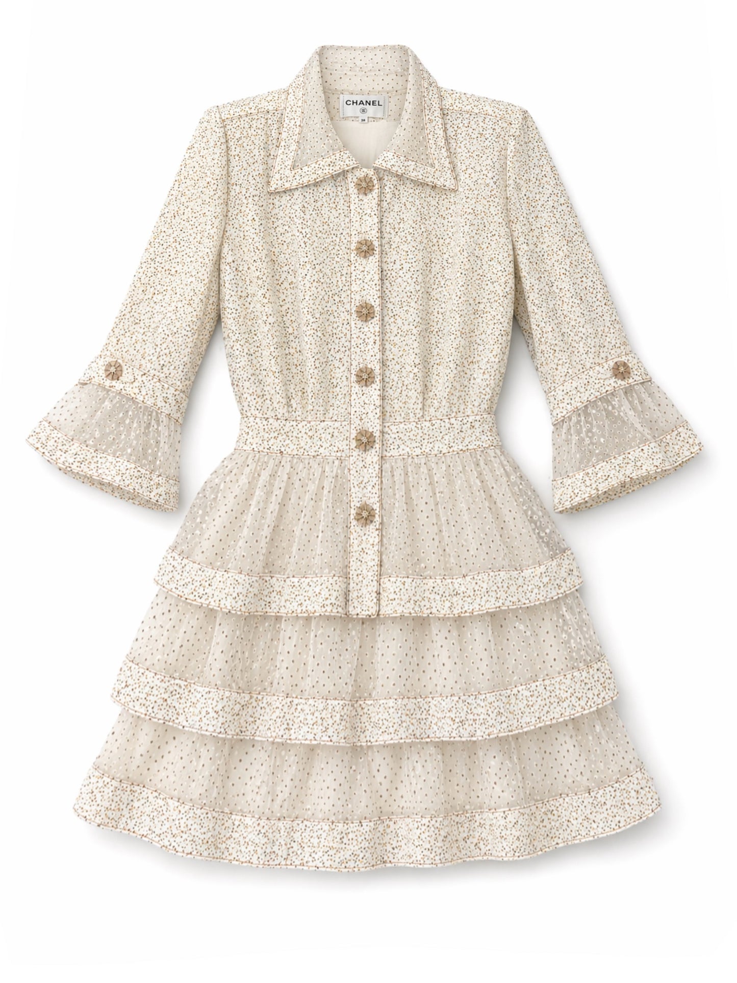 Tweed tulle dress