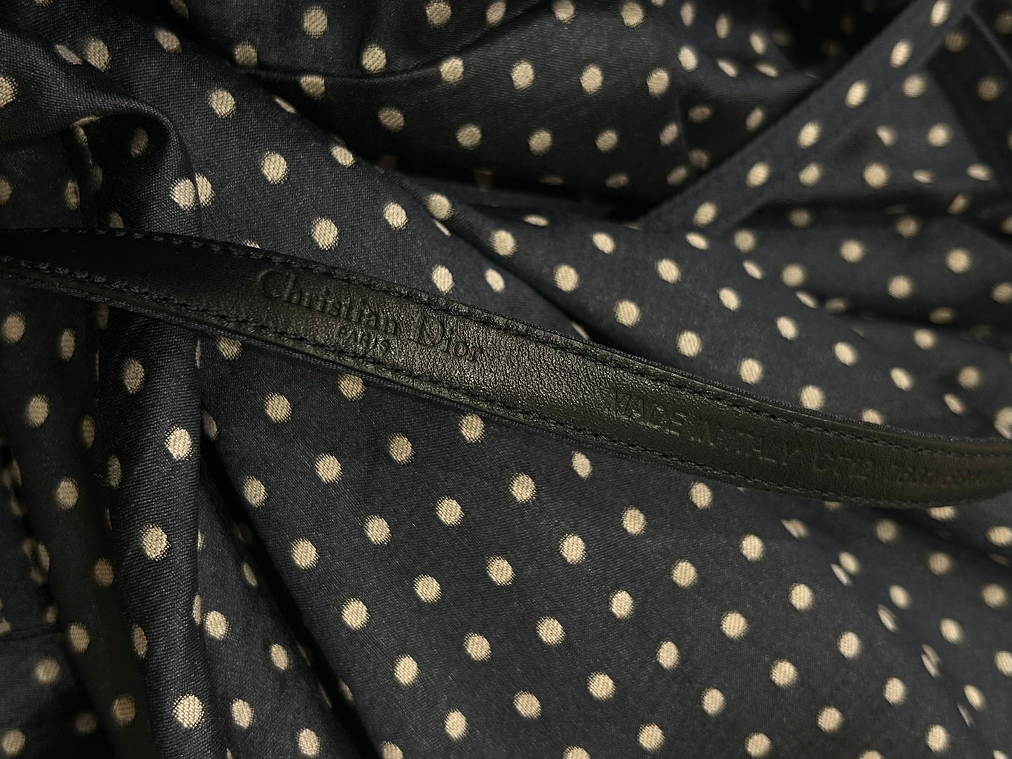 Polka navy dress