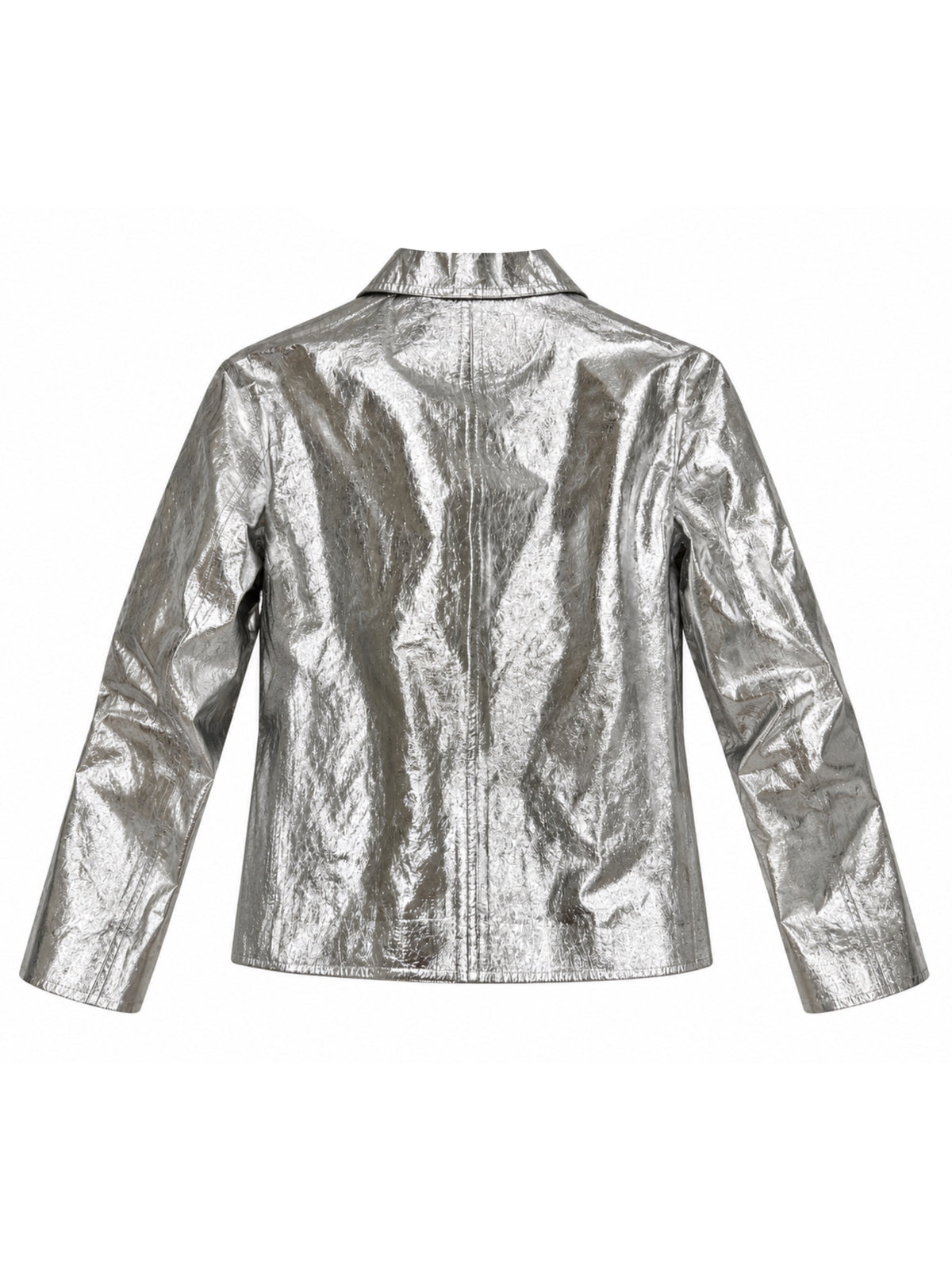 Metallic silver jacket