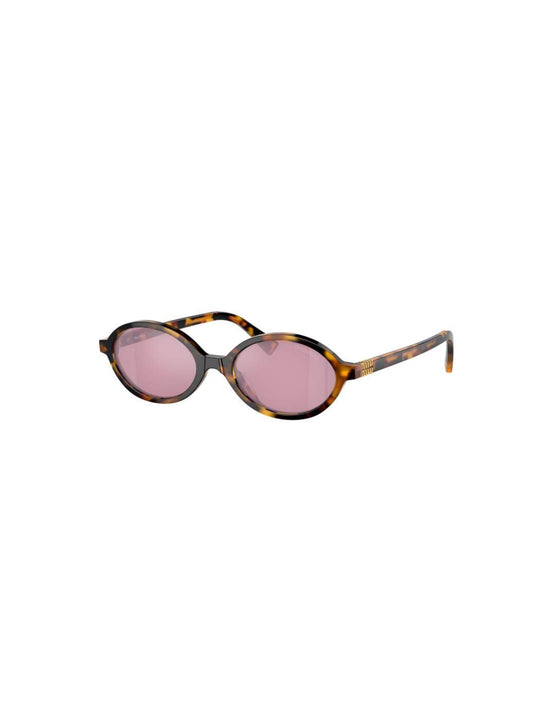 Oval tortoiseshell sunglasses