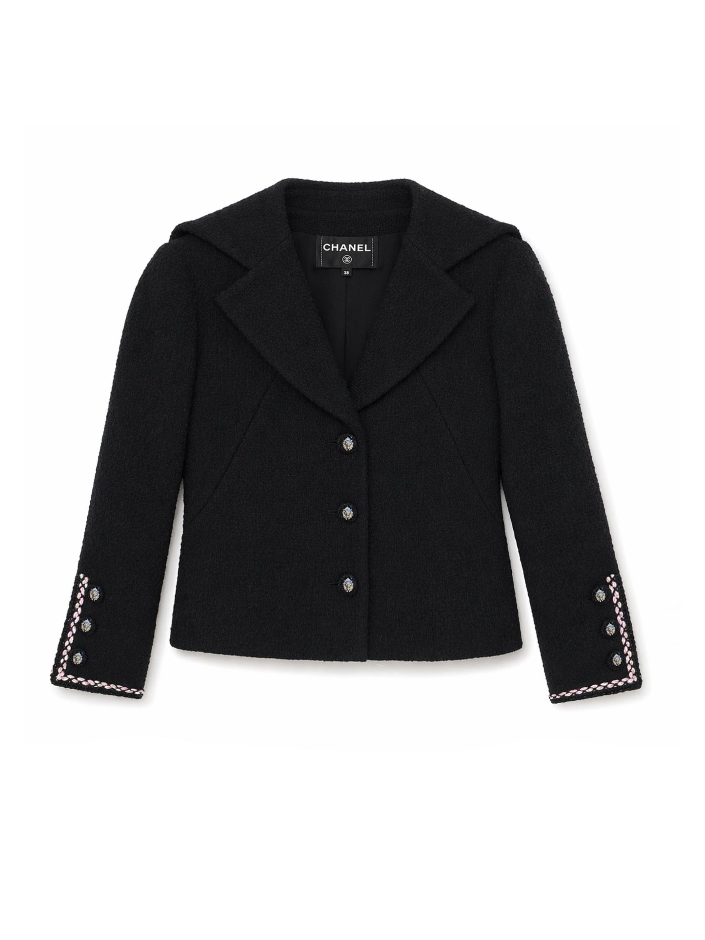 Black pink jacket