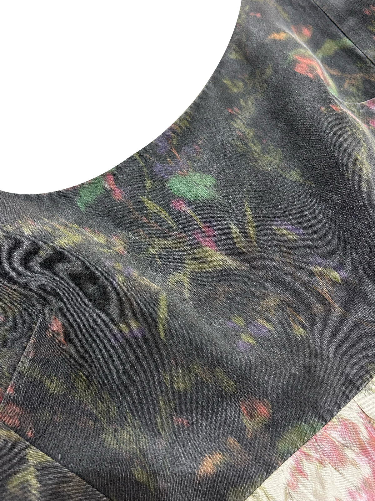 Floral faded effect dress