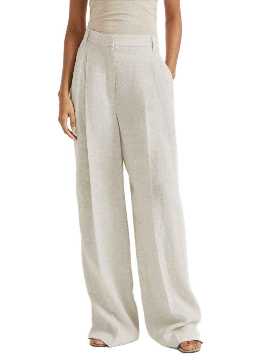 Lurex linen pants