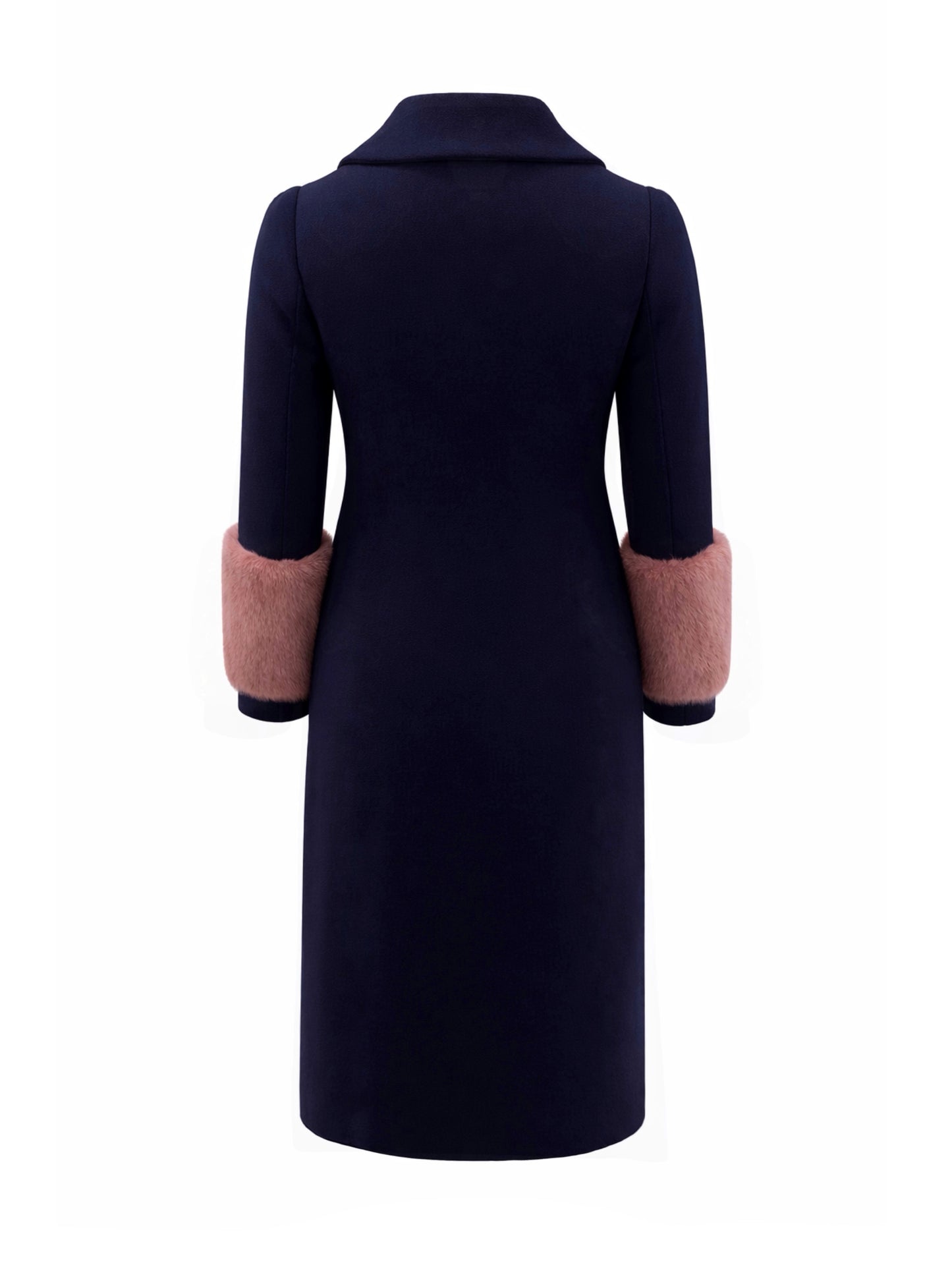 Navy butterfly coat