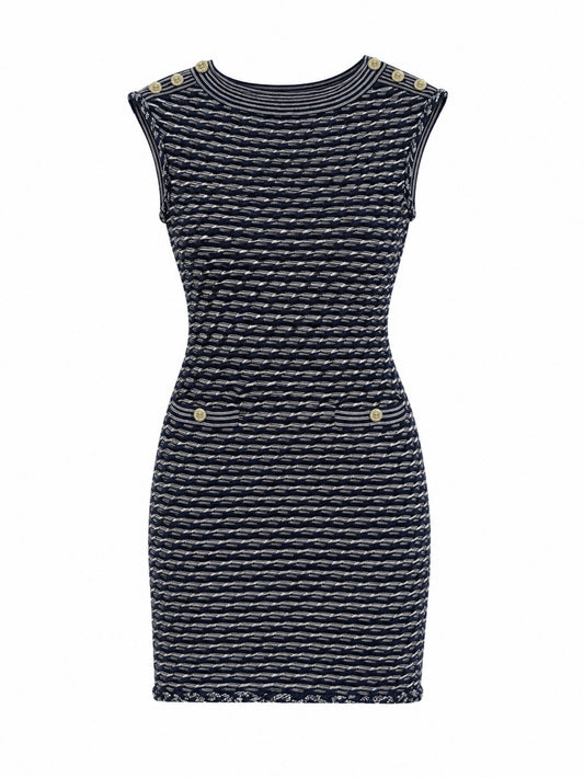 Stretch navy dress