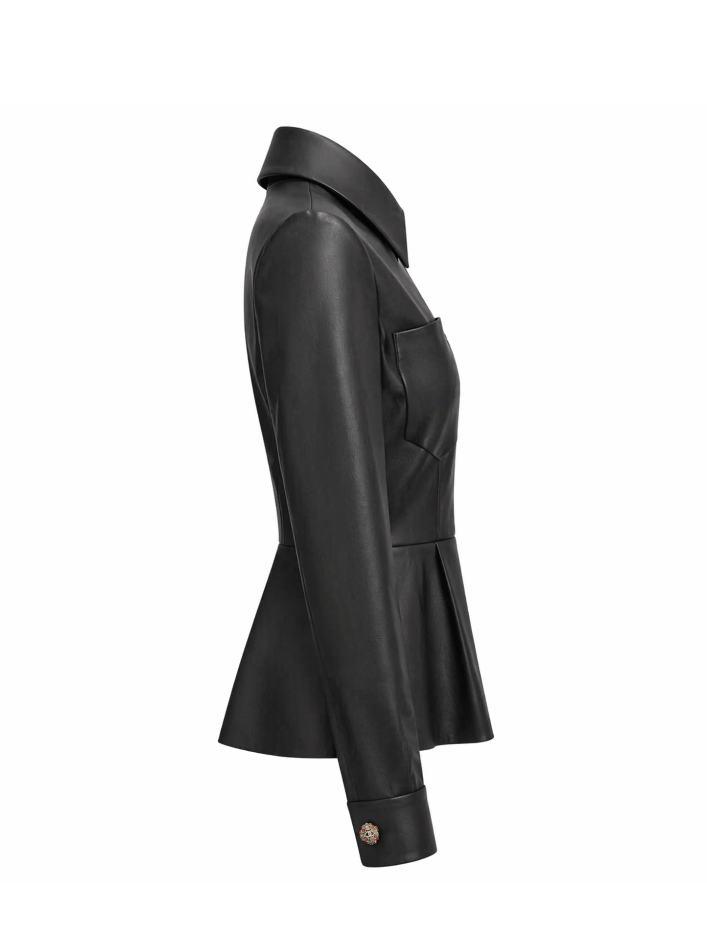 Black leather jacket