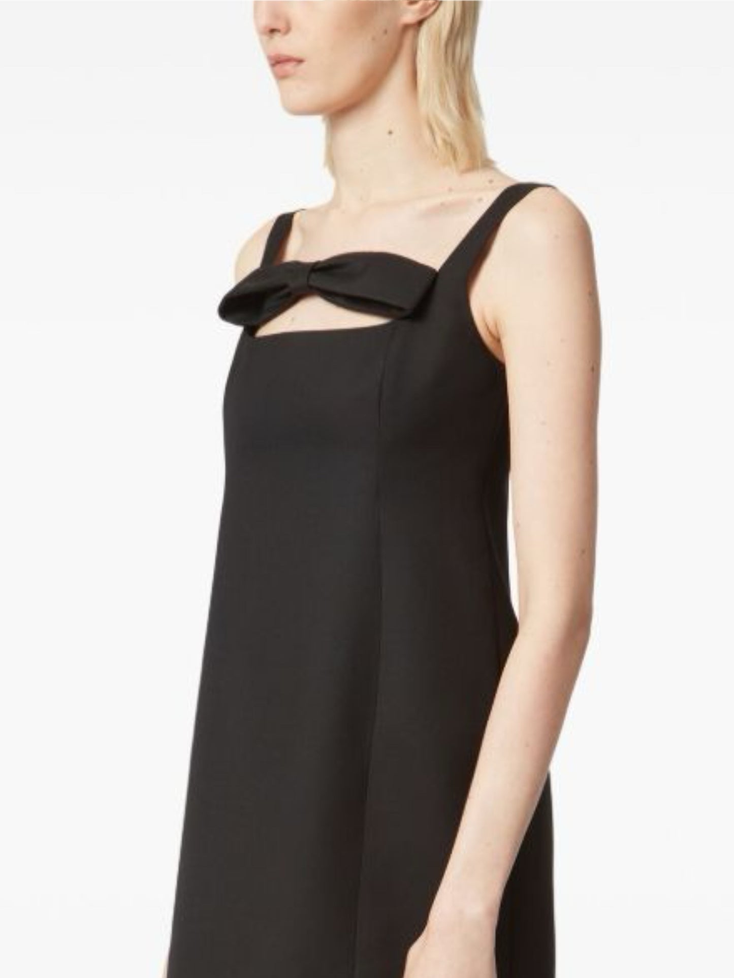 Bow neckline dress
