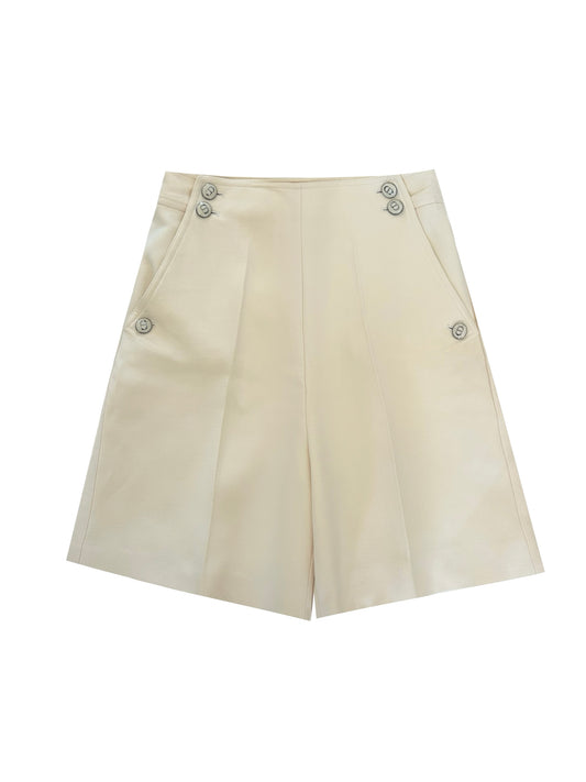 Cream shorts