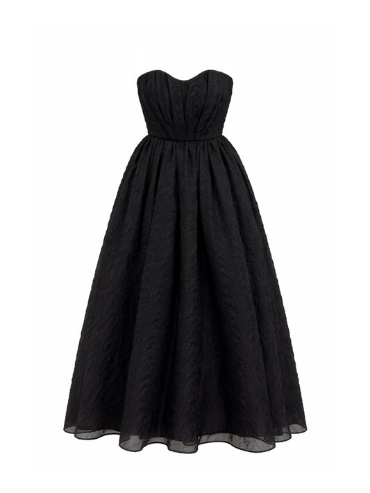 Strapless bustier dress