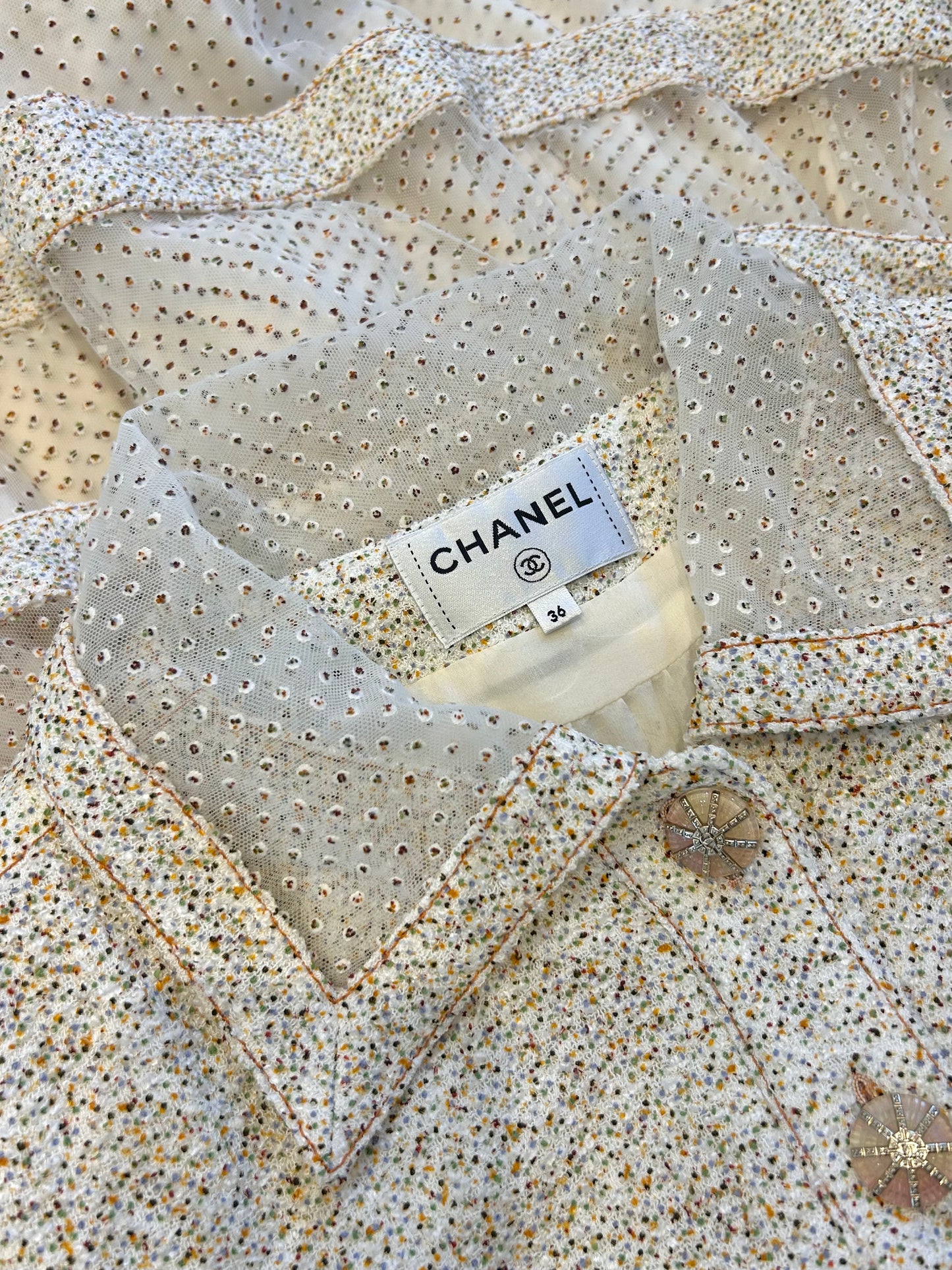 Tweed tulle dress