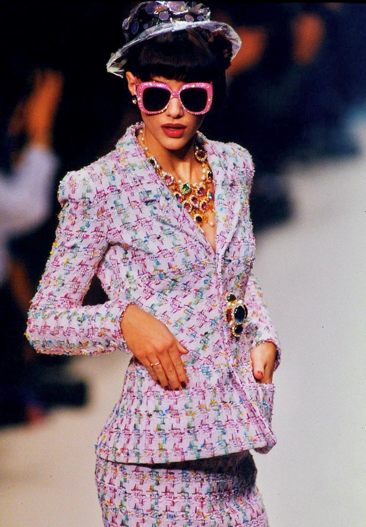 Iconic pink suit