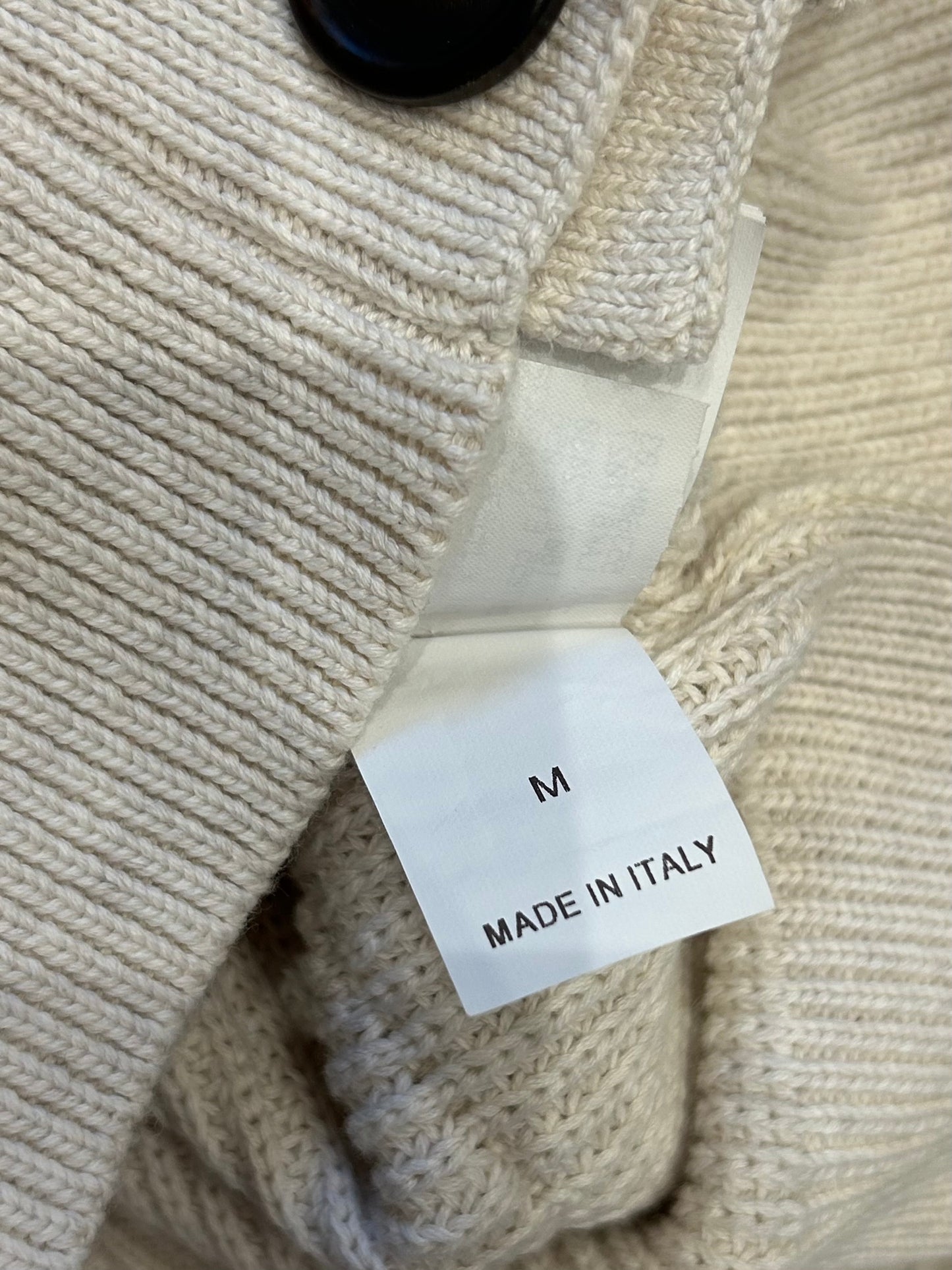 Beige cropped sequin cardigan