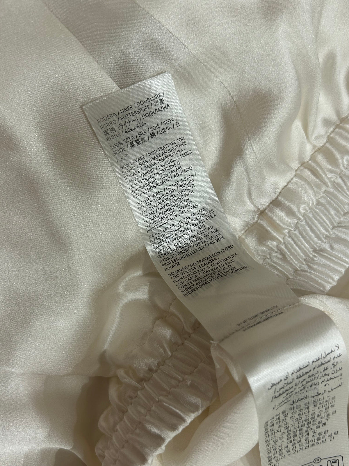 Écru Silk pants