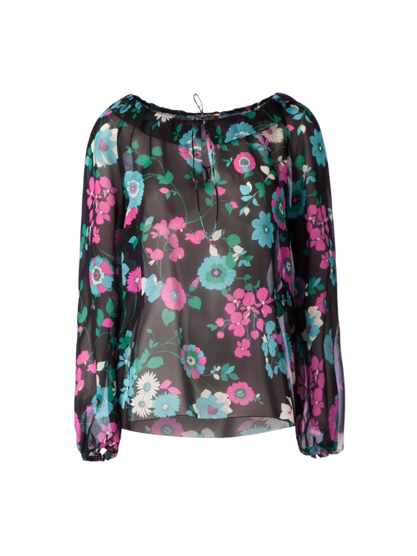 Silk floral blouse