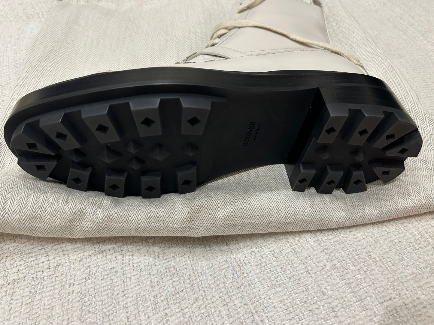 Funk boots ecru glazed