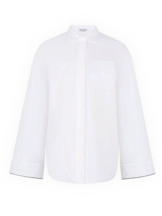 White sheer shirt