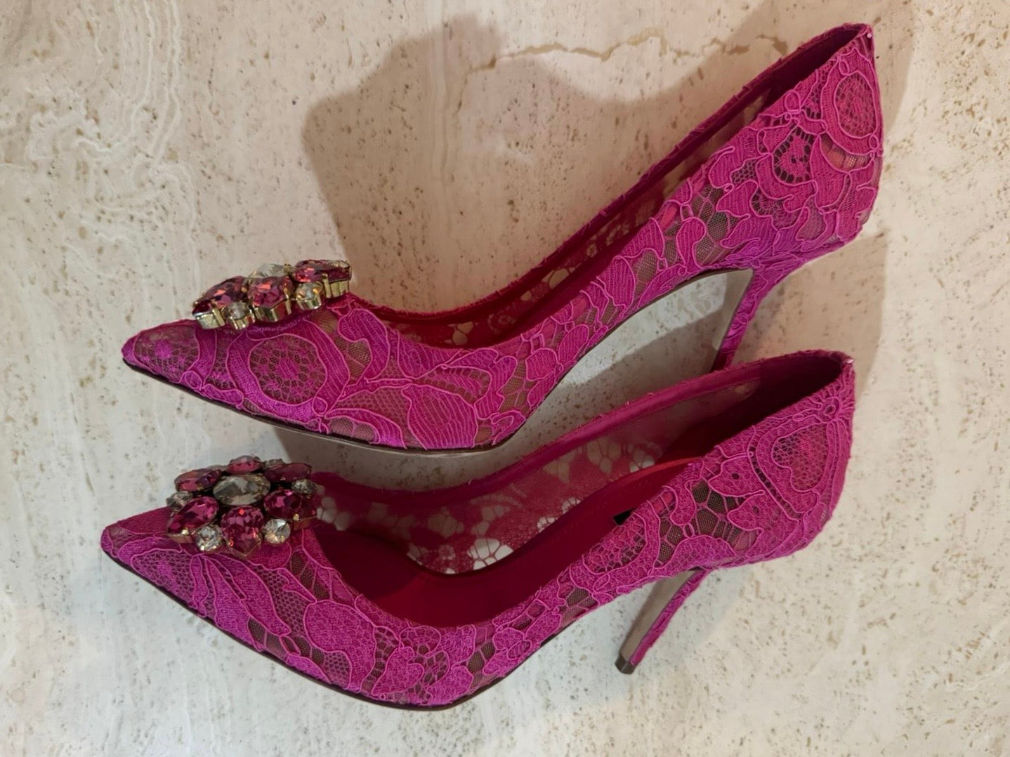 Bellucci lace pumps