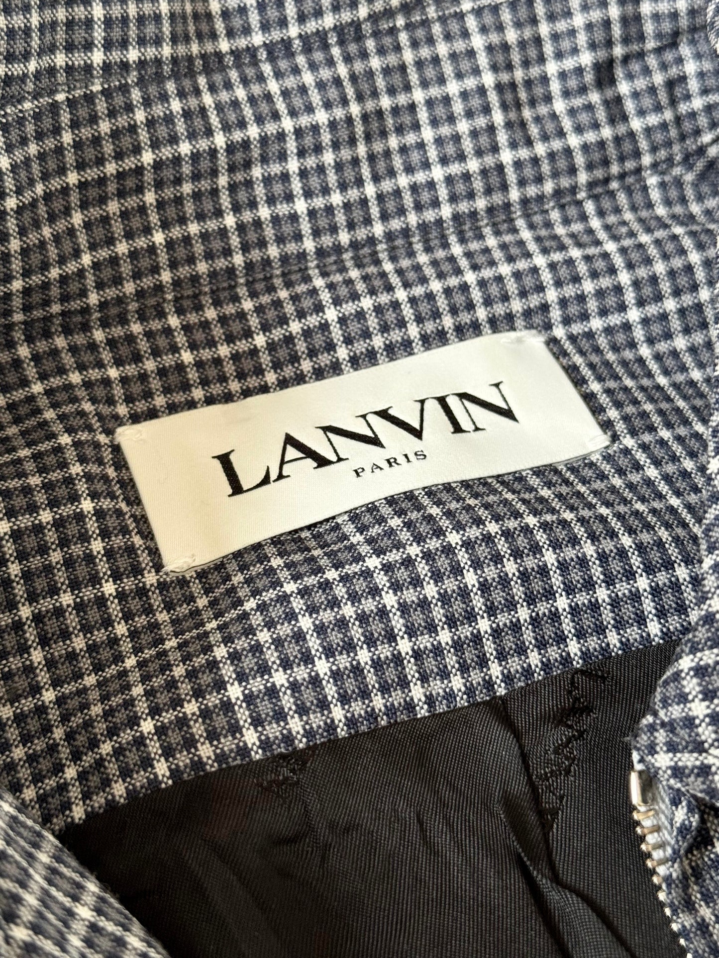 Plaid playsuit logo