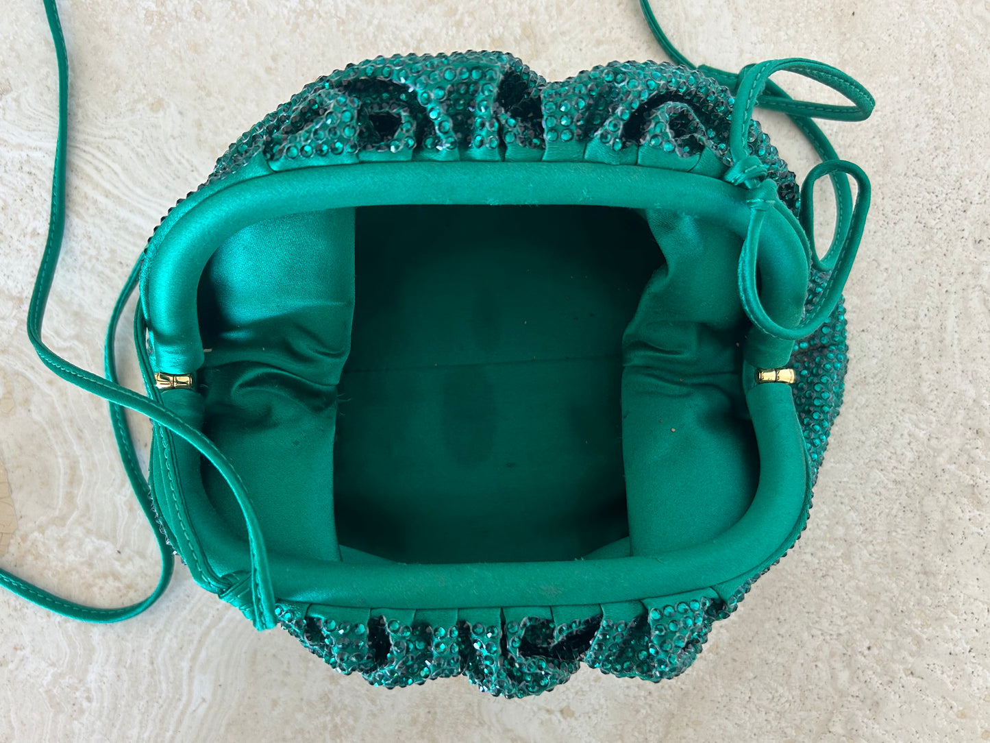 Crystals embellish Pouch