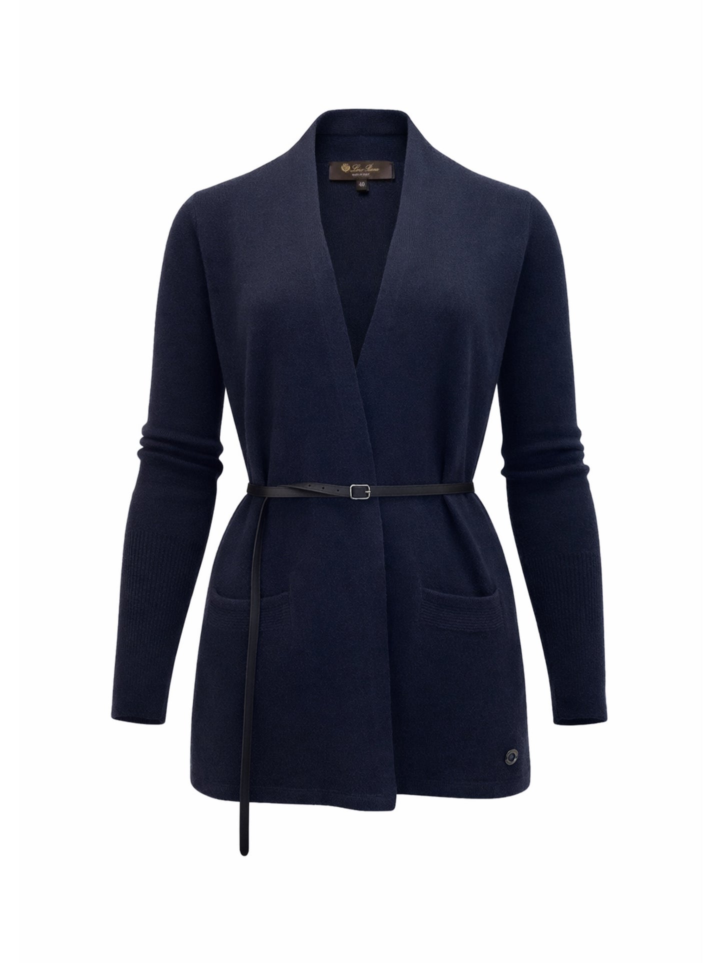 Navy cashmere cardigan